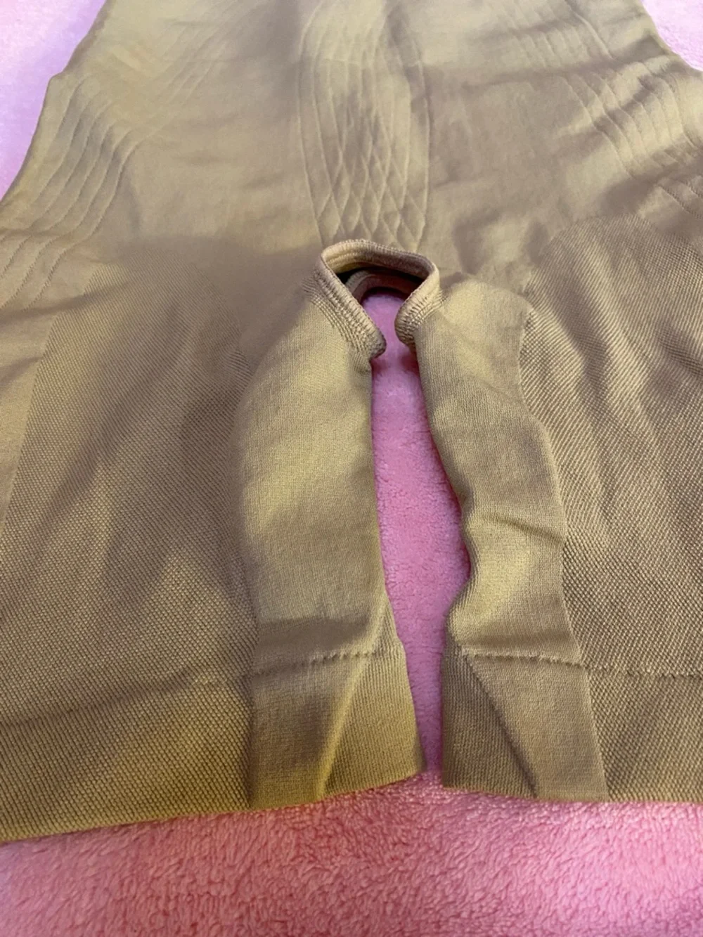 Lycra Shapewear Medium/Large Beige Nude Crotchless Highwaist Stretch Seamless - Picture 10 of 13
